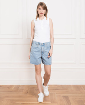 John Smedley White top with Raye scar RAYE