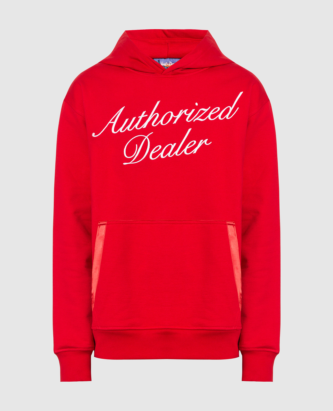 

Hoodie with embroidery Just Don, Красный