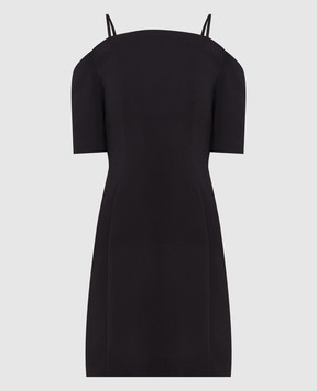 Max Mara Sportmax Black Gesso Sheath Dress GESSO
