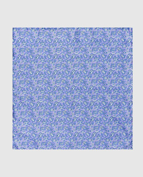 Stefano Ricci Children's Violet Patterned Silk Tie and Pache Scarf Set YDX27002