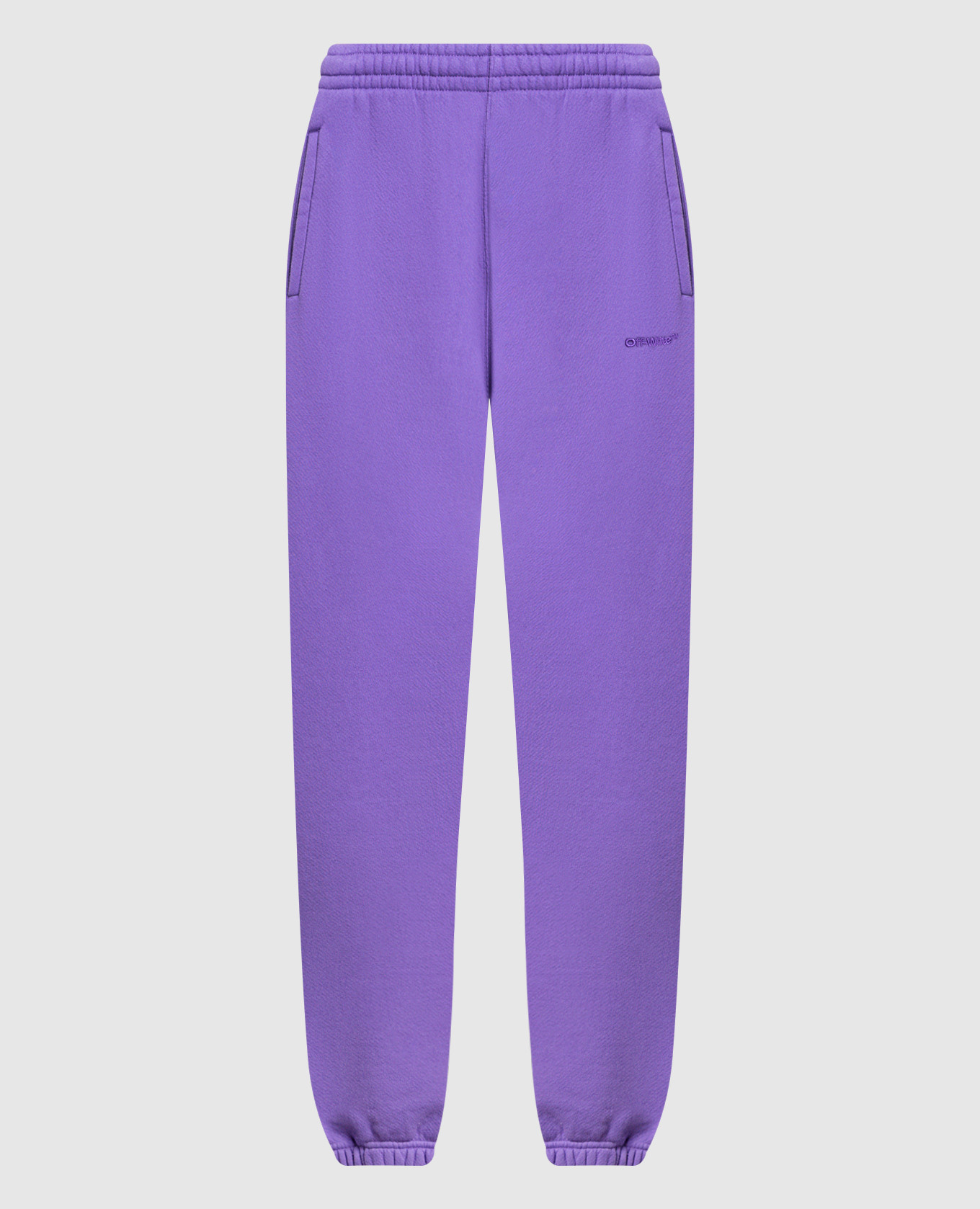 

Lilac joggers with logo embroidery Off-White, Фиолетовый