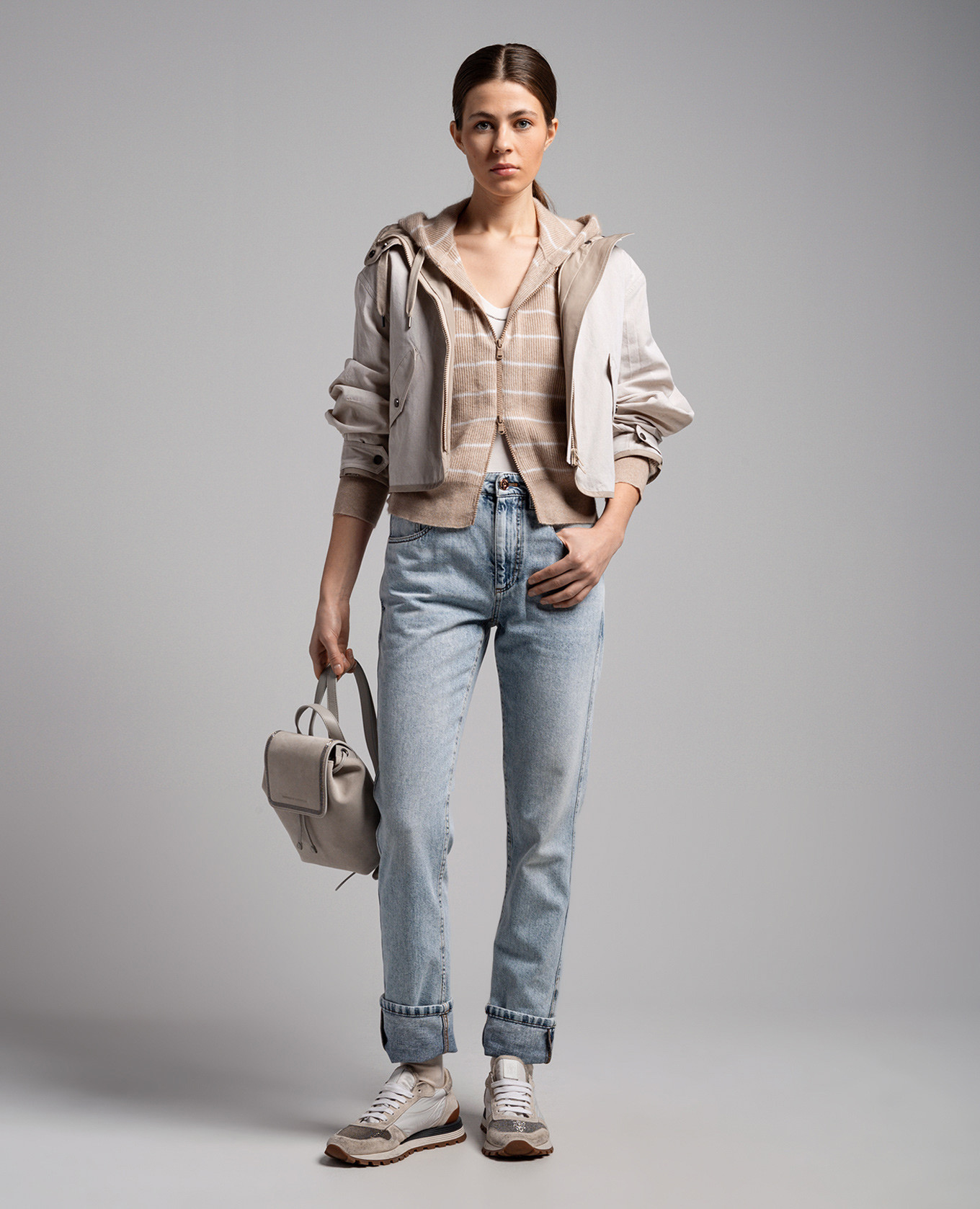 Blue jeans with monil chain Brunello Cucinelli 2