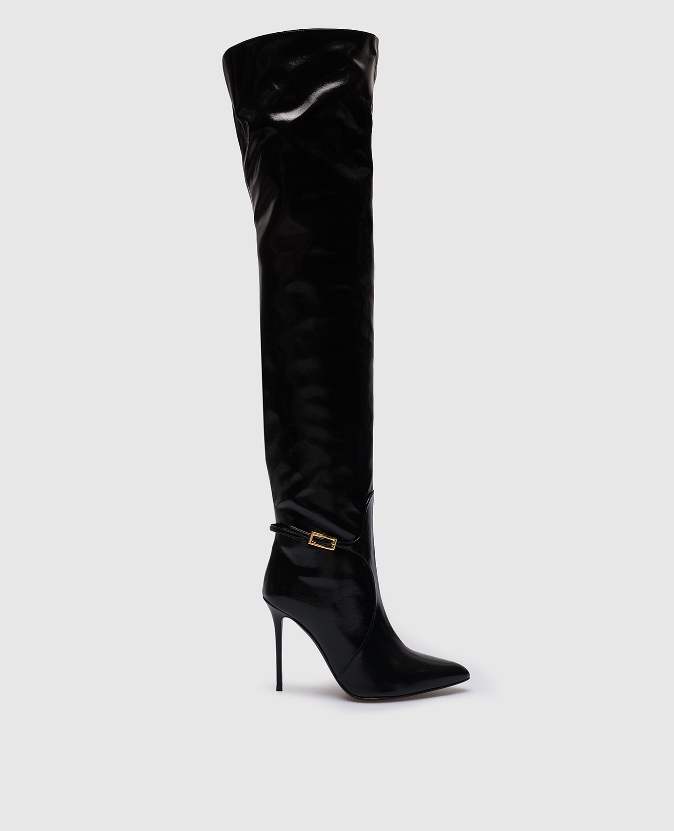 Black patent boots giuseppe zanotti