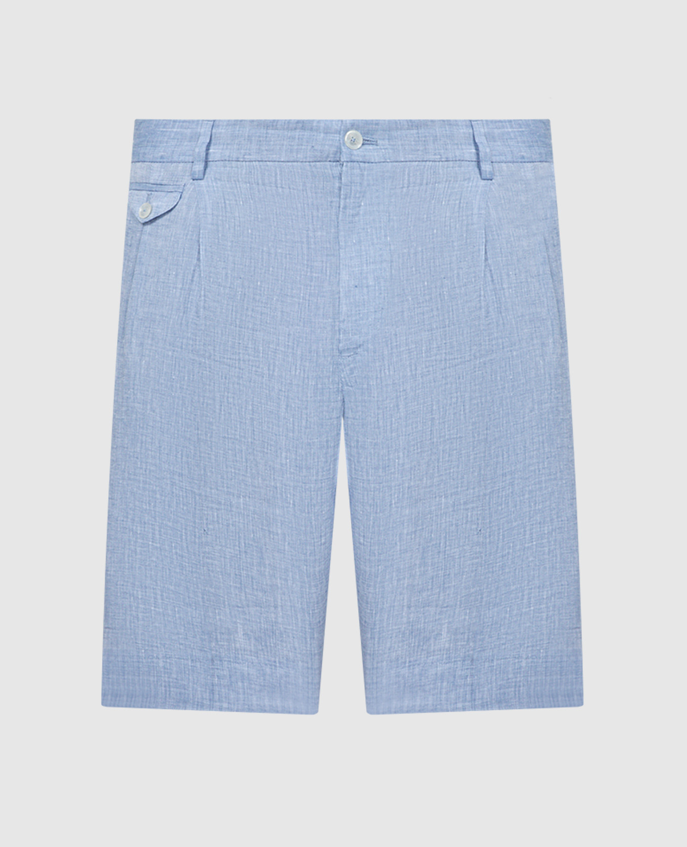 Blue shorts with logo patch dolce&gabbana