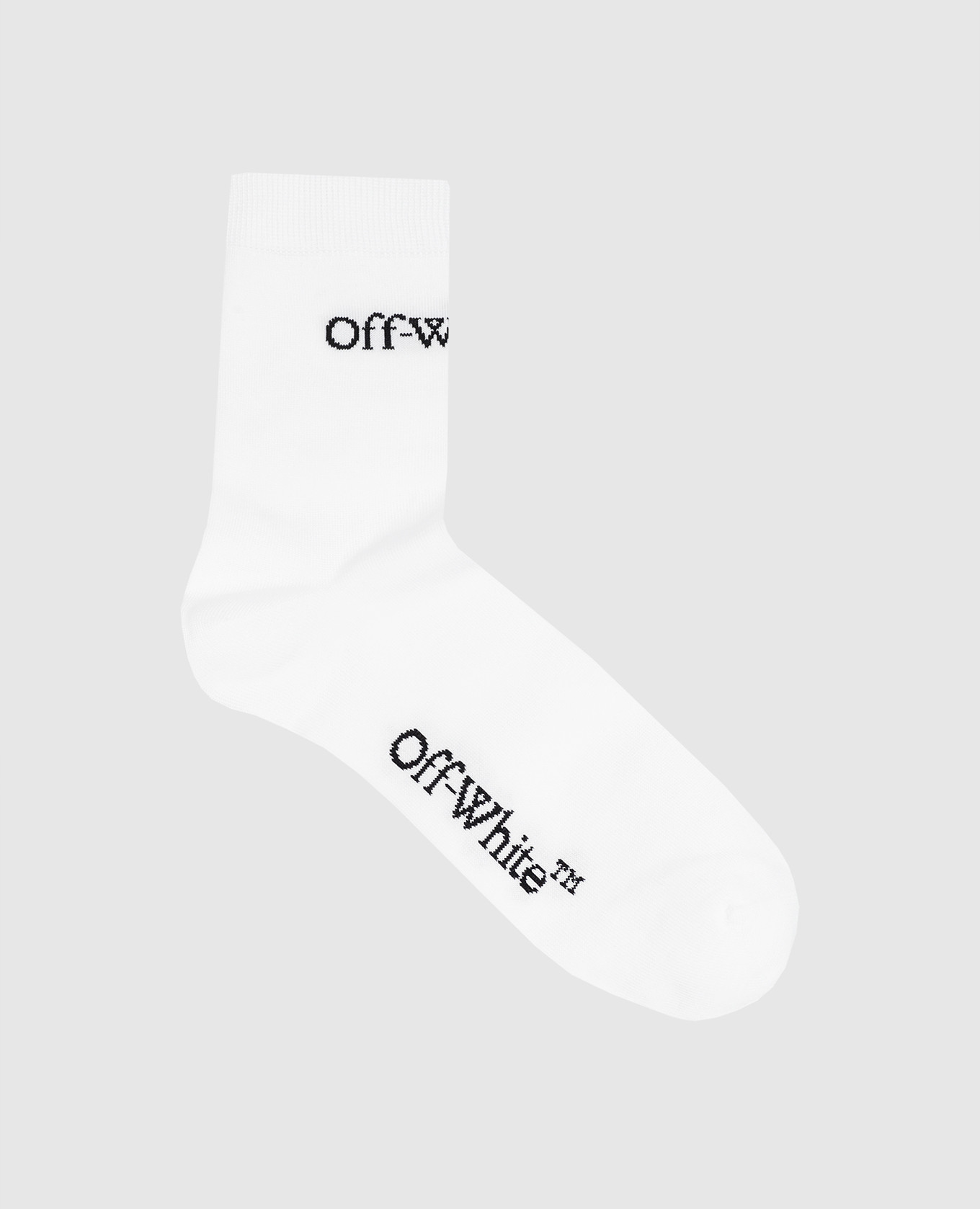

White socks with contrasting logo pattern Off-White, Белый