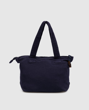 Vilebrequin Barlin purple beach bag with logo embroidery BLNH0129