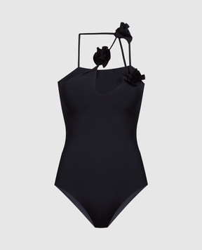 Maygel Coronel Black swimsuit with applications ALDABA