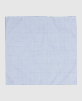 Stefano Ricci Children's blue scarf in a woven pattern YFZ25COLJ1701