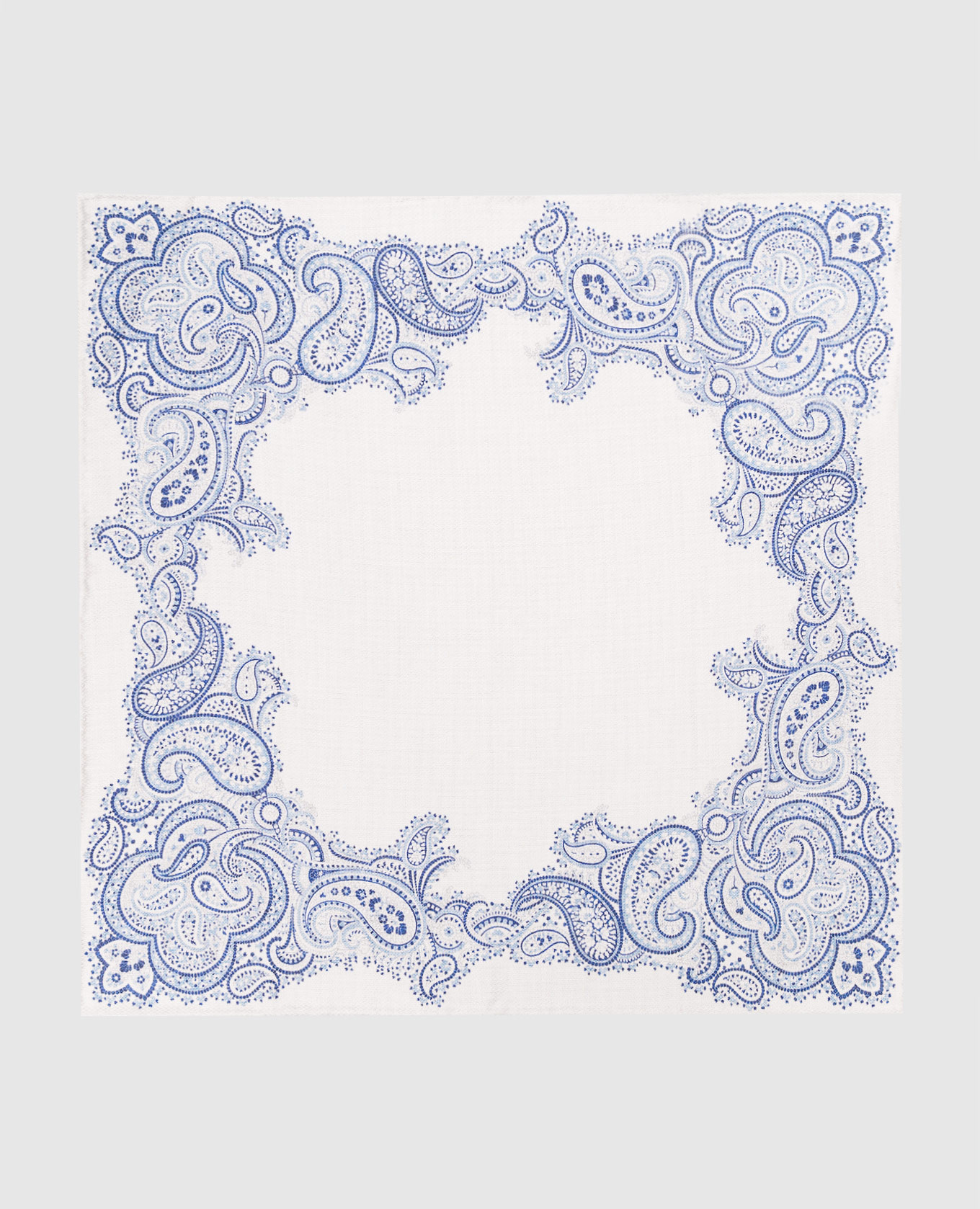 

Double-sided pache scarf made of silk with a pattern Brunello Cucinelli, White