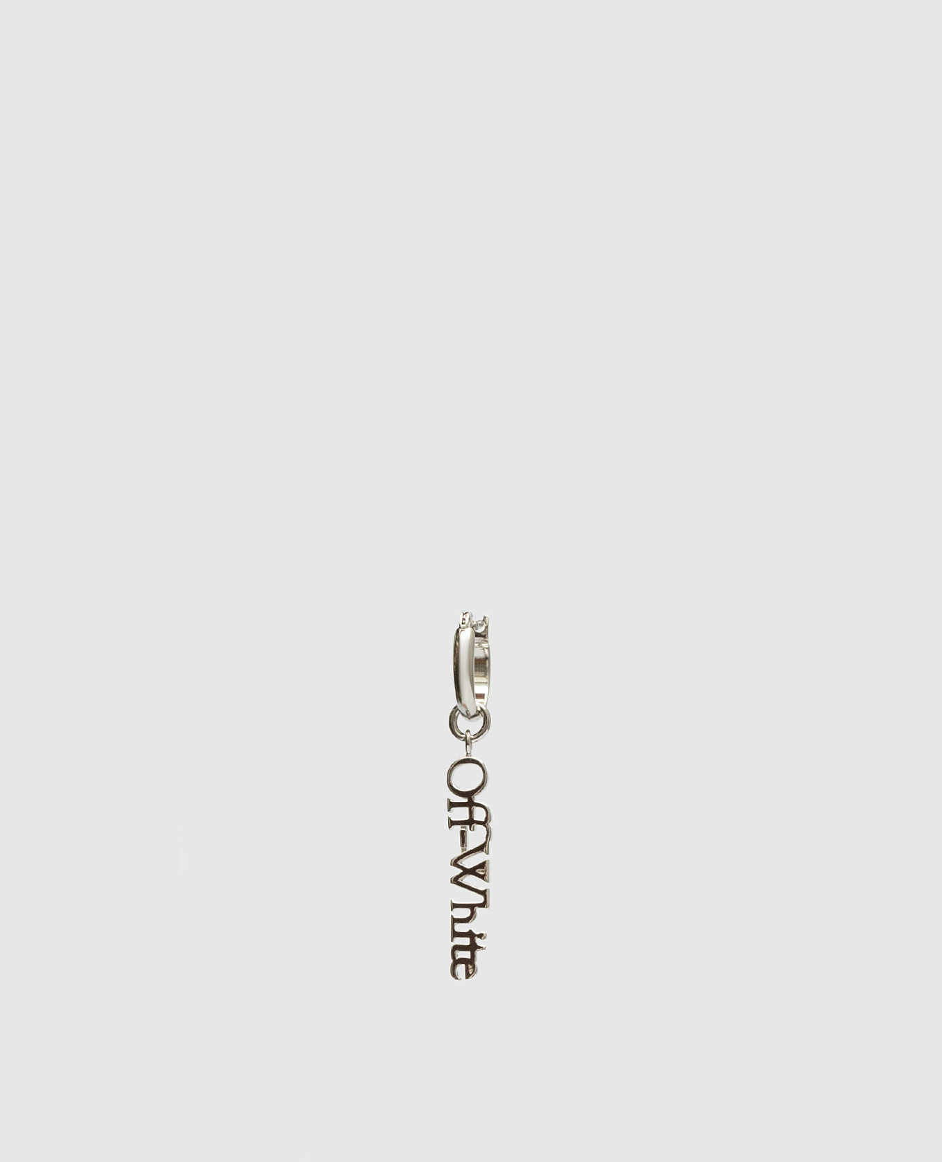

Silver mono earring with logo Off-White