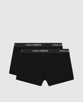 Dolce&Gabbana Children's set of black boxer briefs L4J701G7OCT