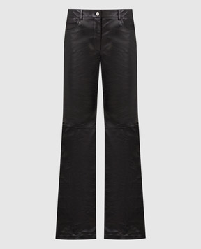 Michael Kors Brown leather flared pants DPX7450075205
