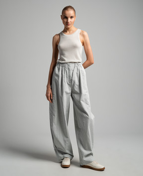 CO Beige cashmere ribbed top 8200BCM
