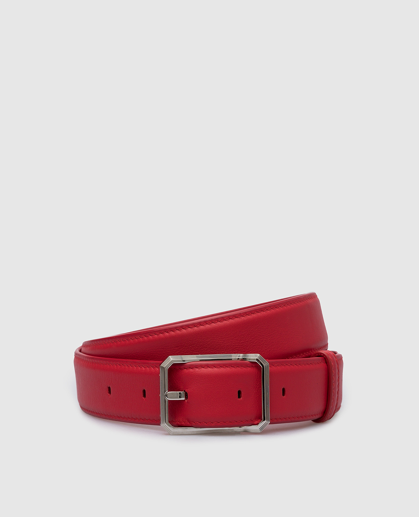 Children's red leather belt stefano ricci