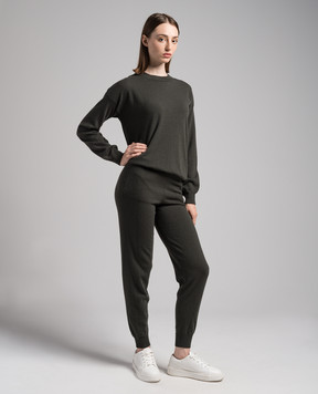 Ballantyne Green wool jumper B1P66212WE4