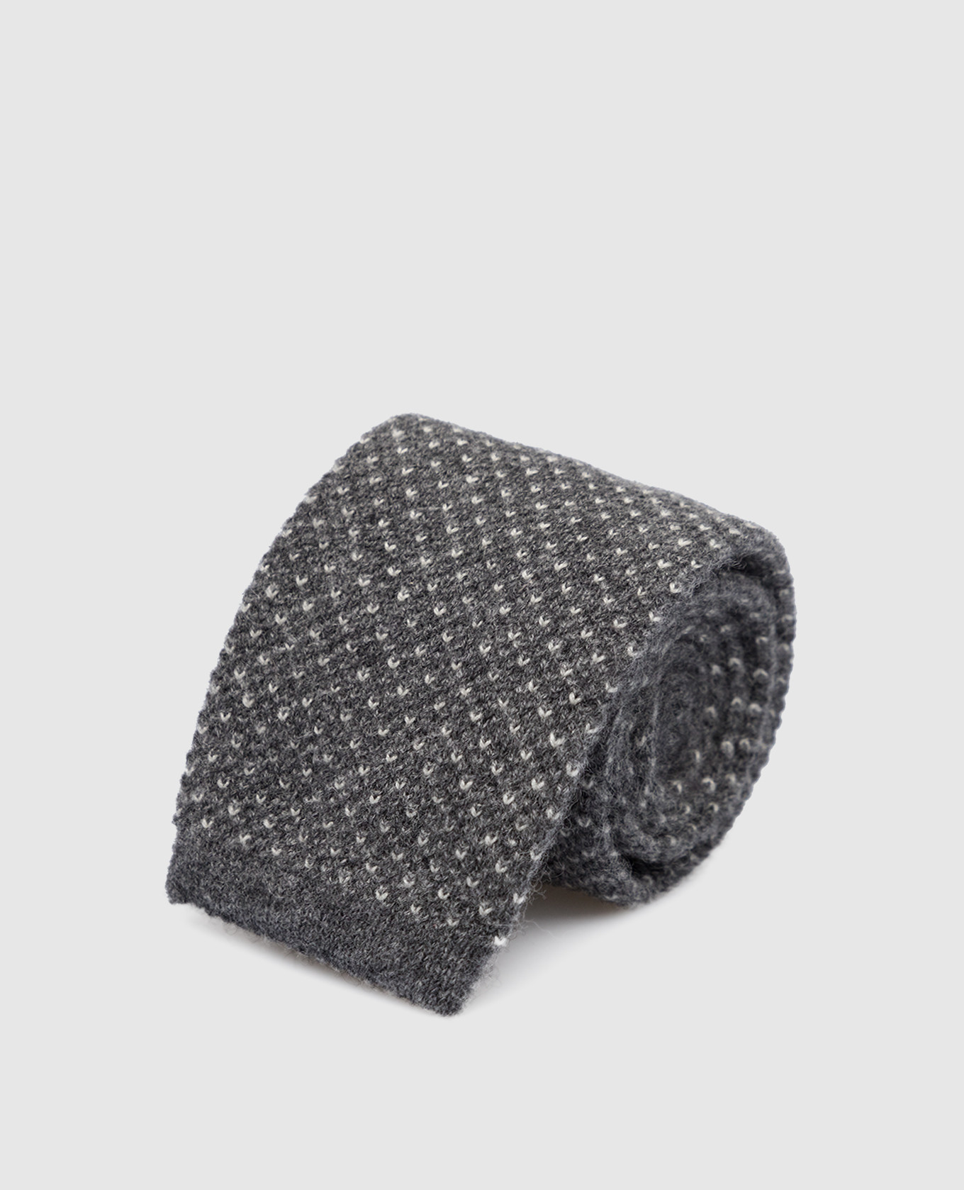 

Gray jacquard cashmere tie Brunello Cucinelli, Grey