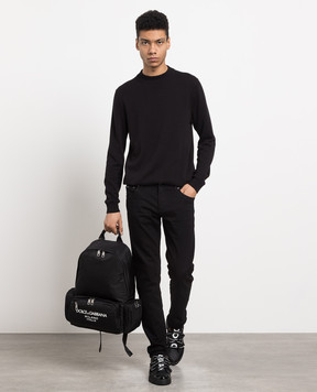Dolce&Gabbana Black logo skinny jeans GY07LDG8GW6