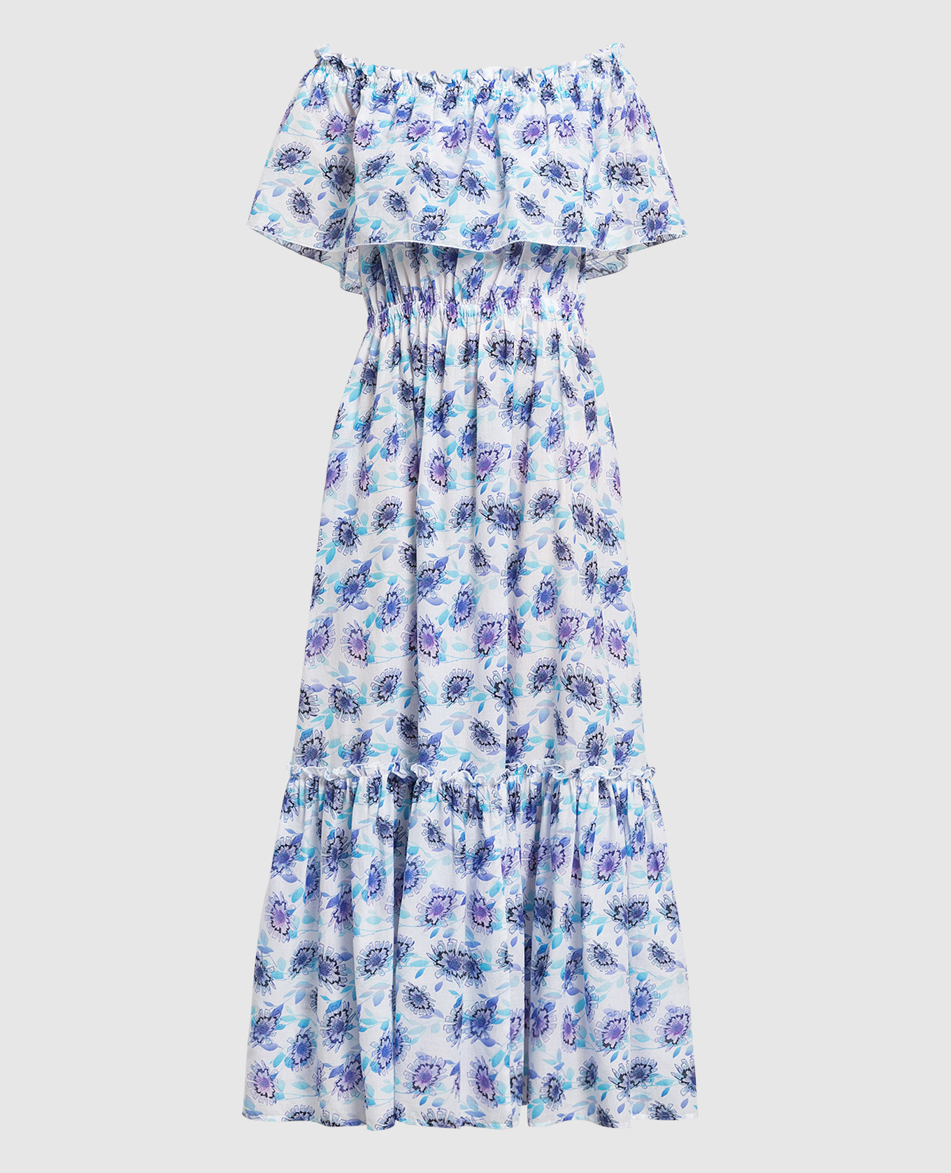 Fado sundress in print with frills Vilebrequin