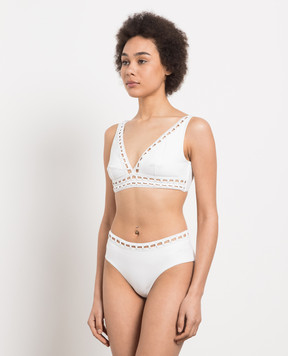 Ermanno Scervino White bodice from a swimsuit D424Y352LYT
