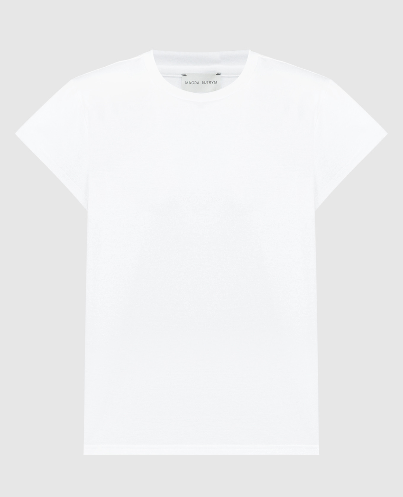 

White t-shirt with textured logo Magda Butrym