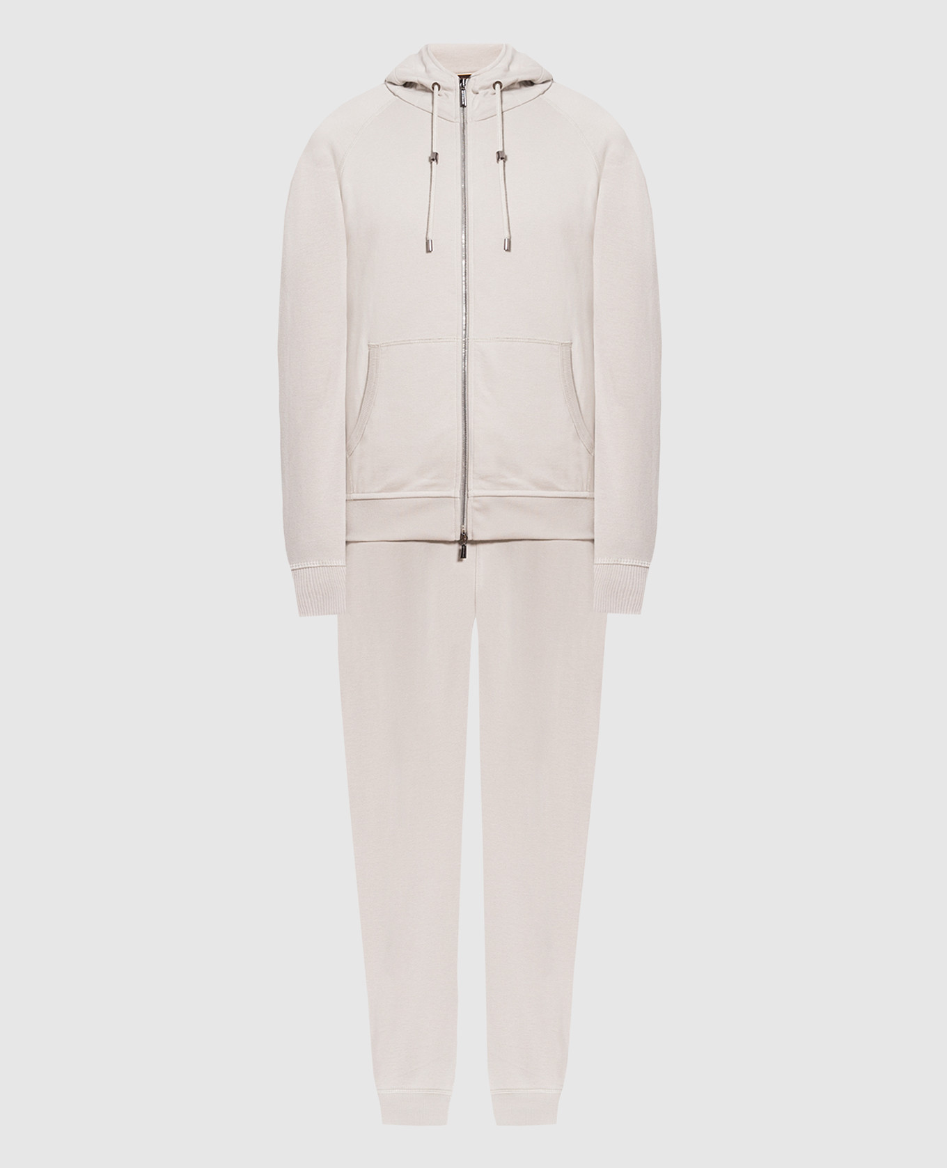 Gray sports suit moorer