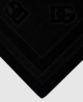 Dolce&Gabbana Black DG logo pattern towel M0A12THI710