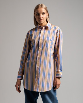 Etro GE01 striped shirt with Pegaso logo embroidery WRIA001899TR547