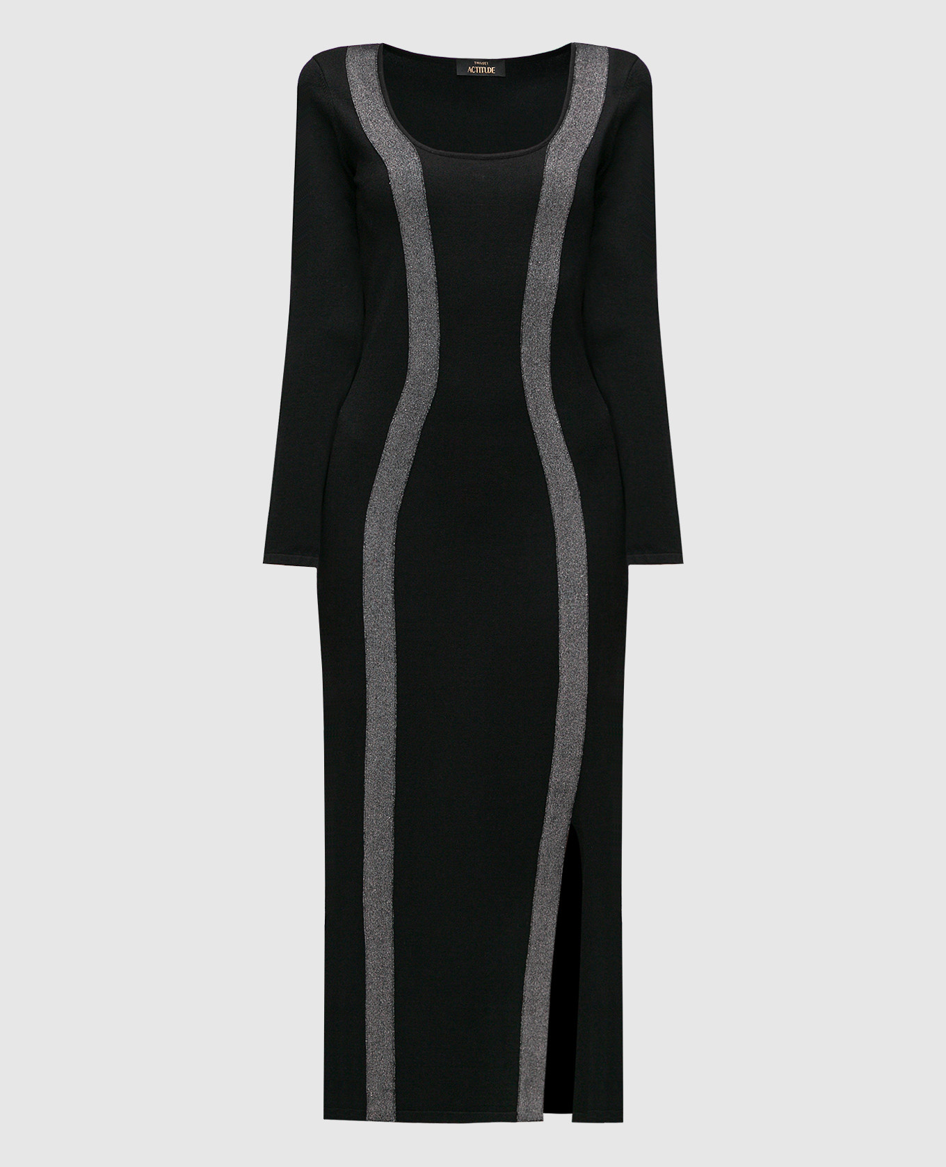 

Black dress with accent inserts Twinset Actitude