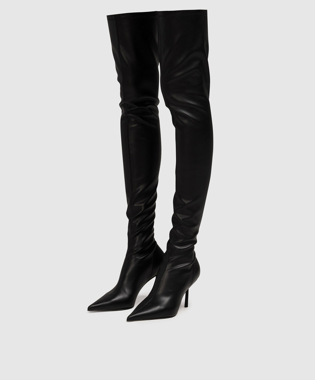ロングブーツ LE SILLA Black leather Bella boots (4276C080BXPPGLO 001) LE SILLA | Black Women's Boots | YOOX
