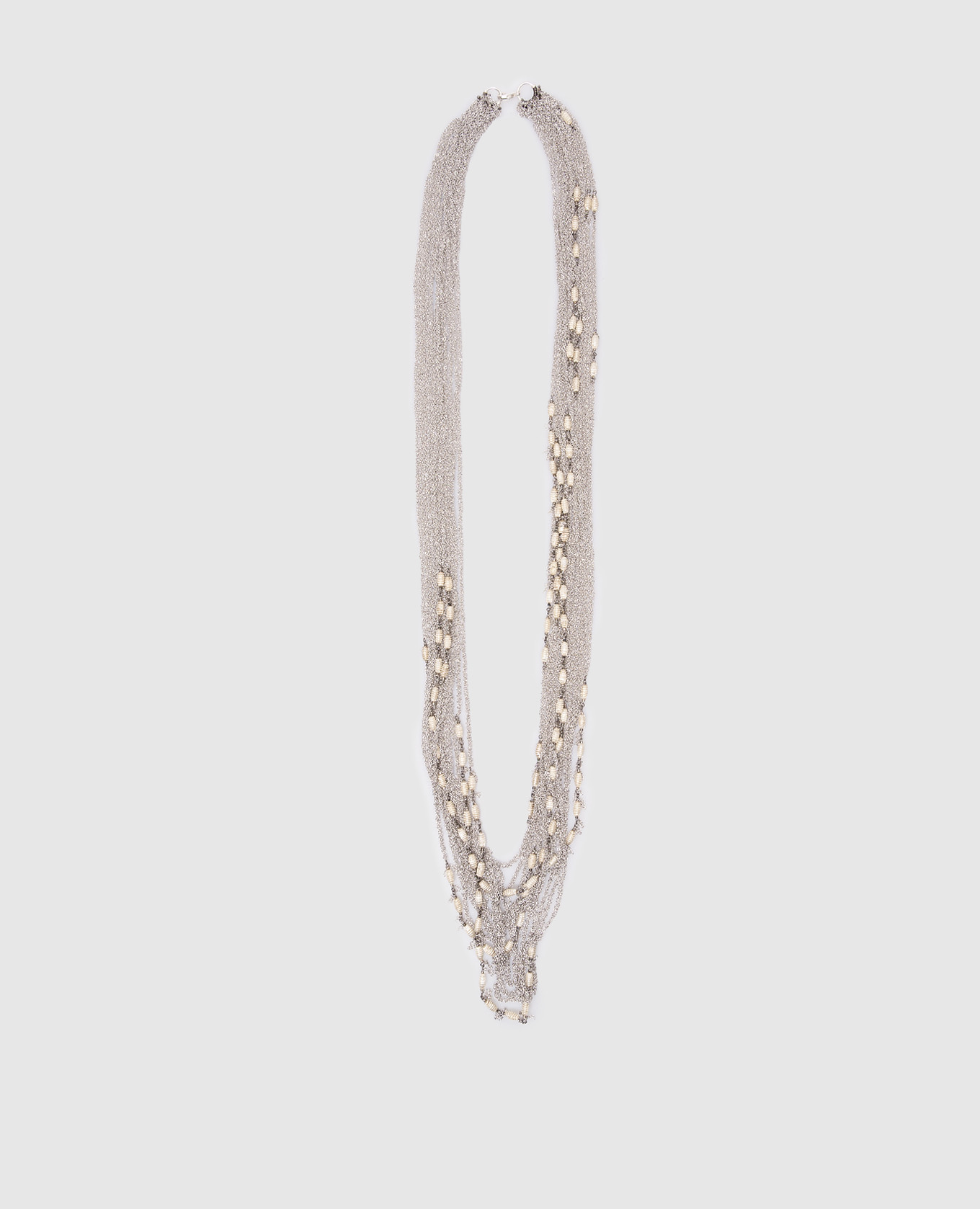 

Silver necklace with chains Marc Le Bihan