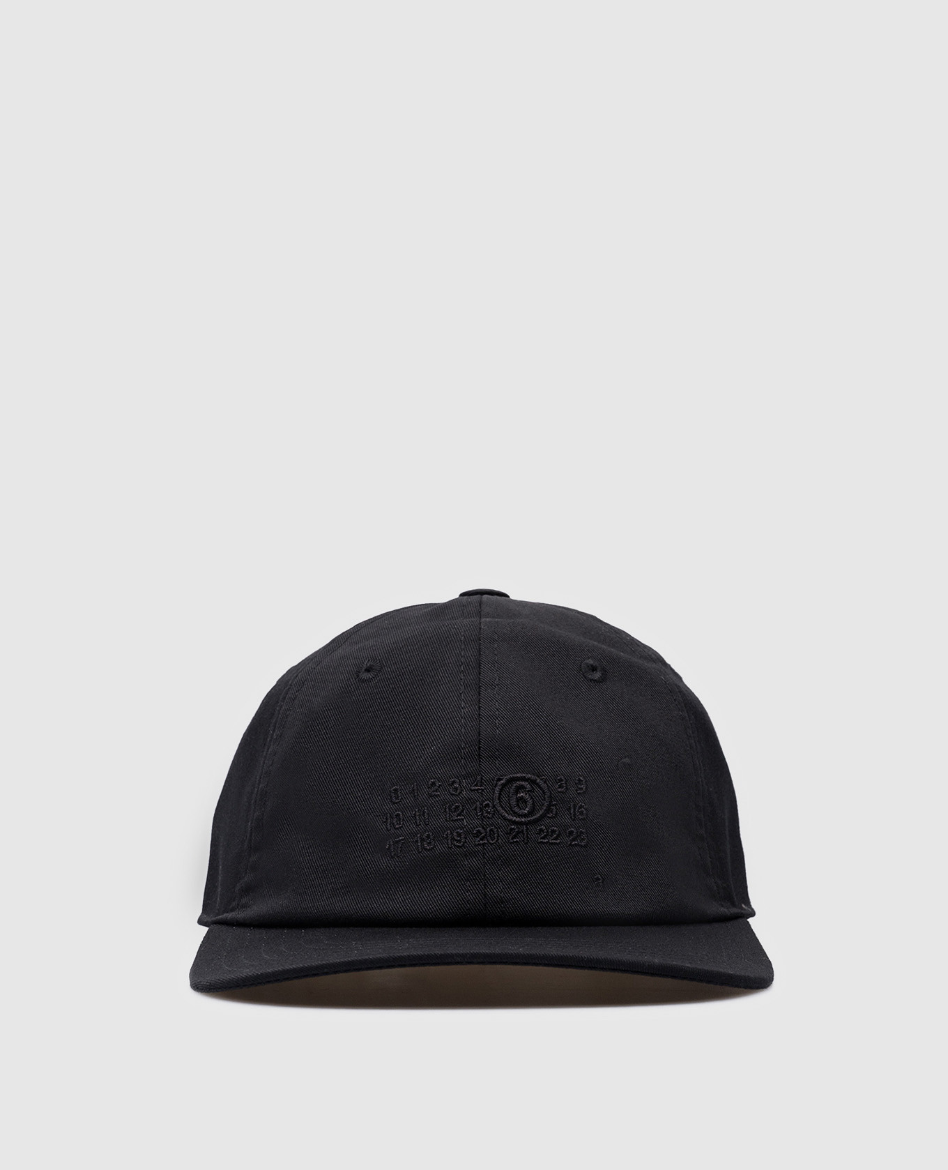 Maison Margiela MM6 - Black cap with logo embroidery