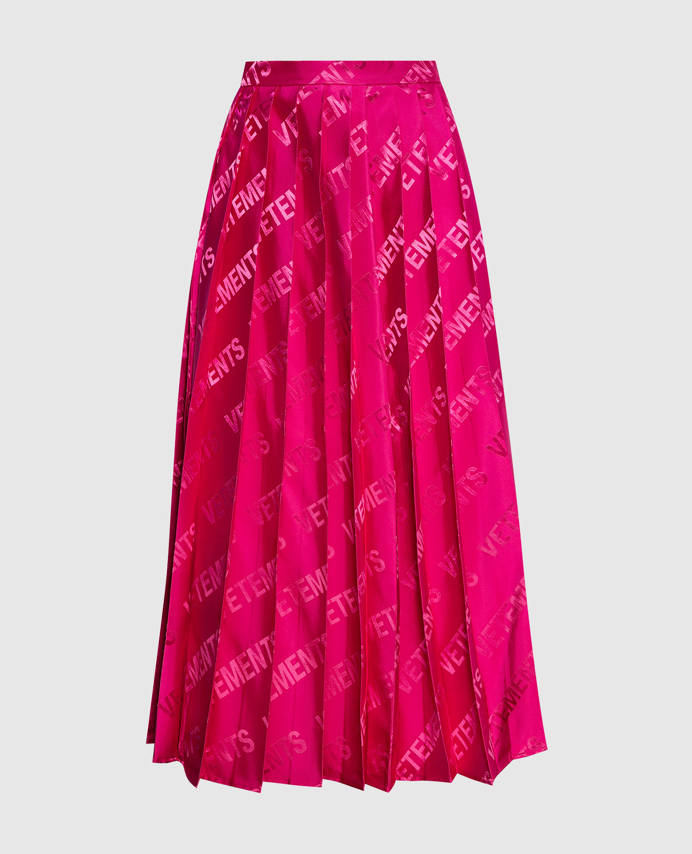 

Pink logo pleated skirt Vetements