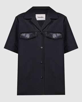 Nanushka Black blouse Emina NW23PFSH01499