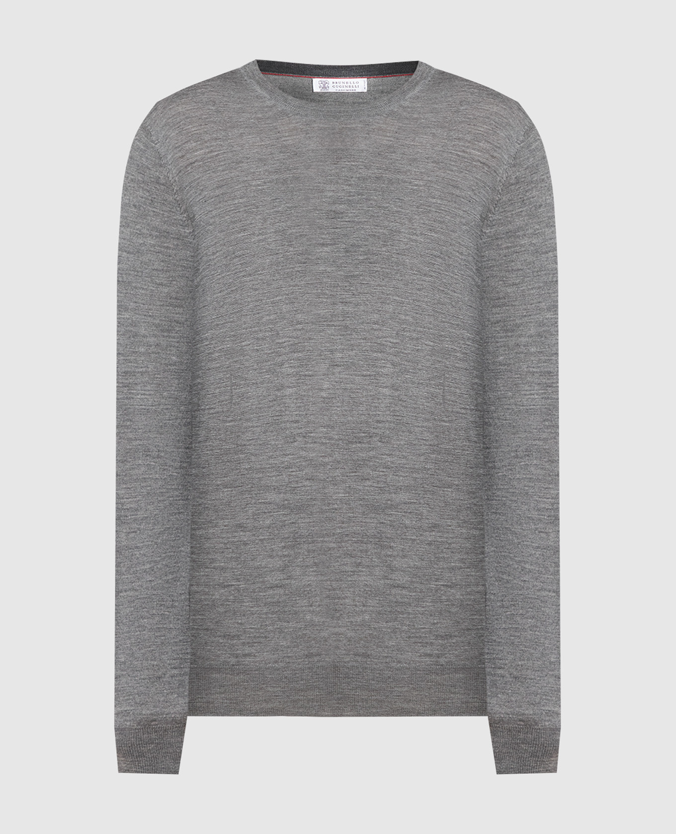 

Gray melange wool and cashmere jumper Brunello Cucinelli, Grey