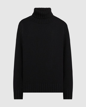 Simonetta Ravizza Katrine black wool and cashmere sweater KATRINE