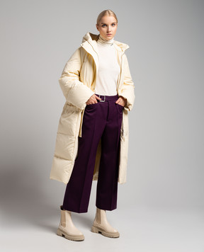 Jil Sander Purple short pants made of wool J02KA0157J40021