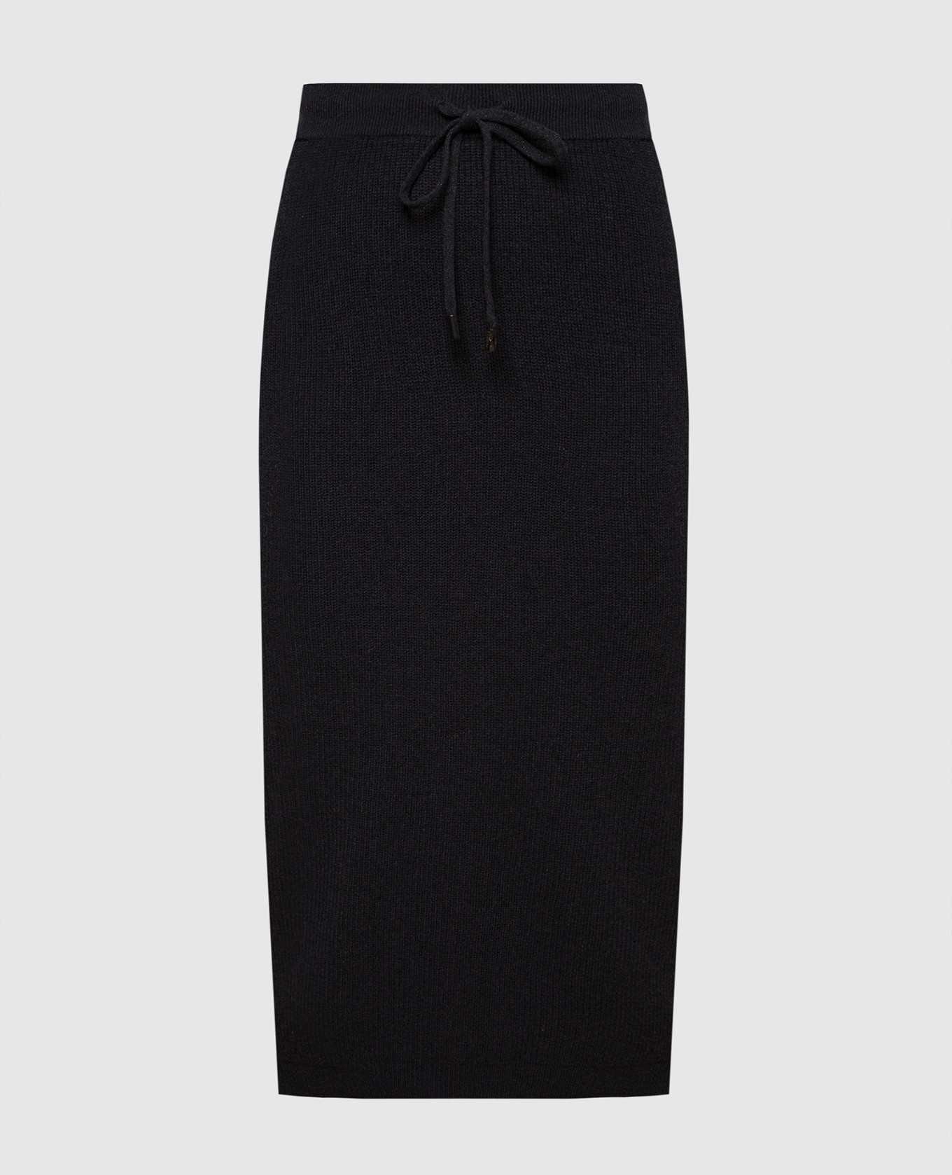 

Blue wool, silk and cashmere skirt with monil chain Peserico