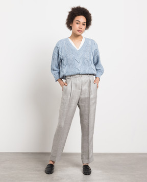 Peserico Gray pants P04058A05412
