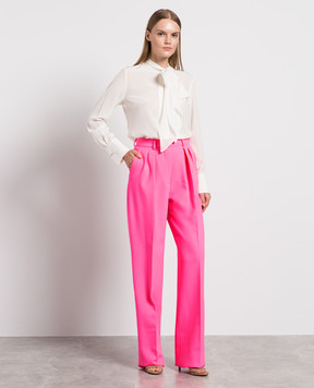Max Mara Sportmax Pink pants made of wool TIBET
