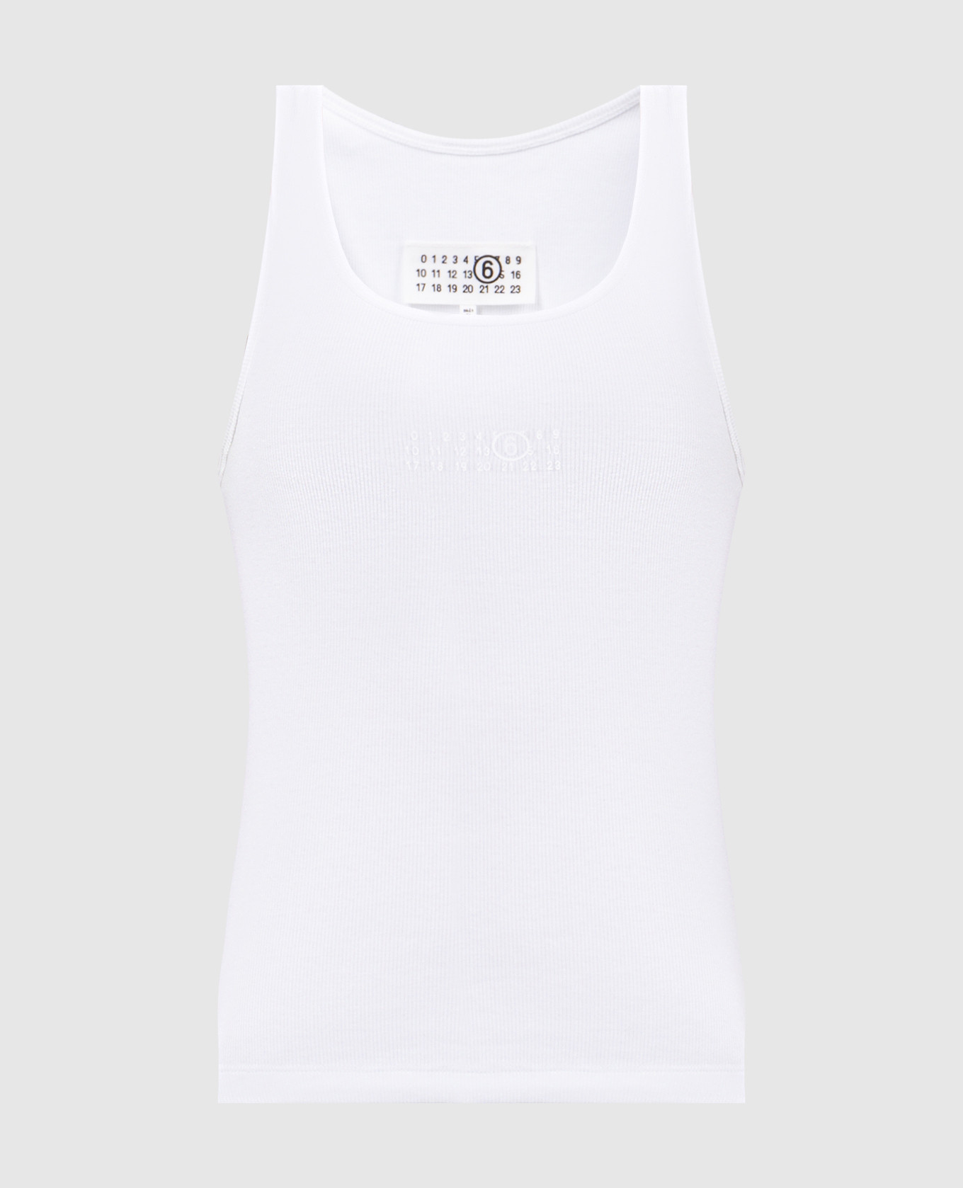 

White top with logo print Maison Margiela MM6, Белый