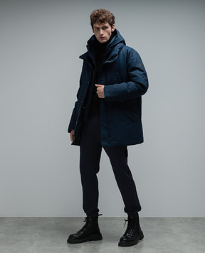 Mackage Edward blue down jacket with logo EDWARDNFR