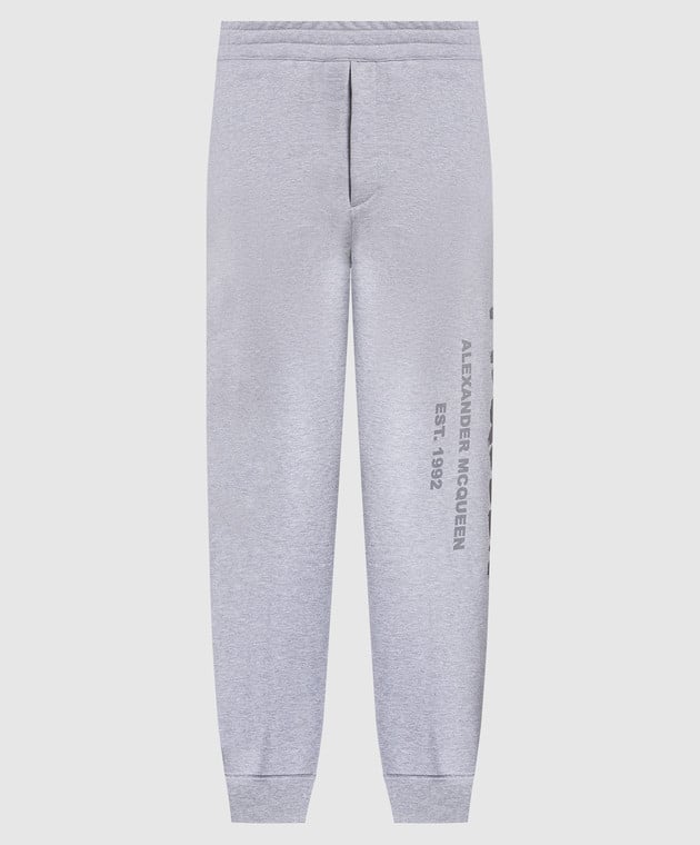 Alexander McQueen - Gray joggers with graffiti logo print 688714QVZ81 - buy  with Greece delivery at Symbol