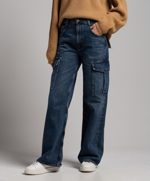 パンツ AGOLDE Bootcut Minka Cargo Denim Pants Blue A91171463REALM A AGOLDE - Niebieskie jeansy cargo Minka A9117B1463 - kup
