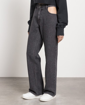 Gauchere Gray boyfriend jeans with cutouts M12333030176