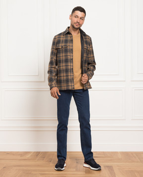 ISAIA Light brown T-shirt MCI154JP001
