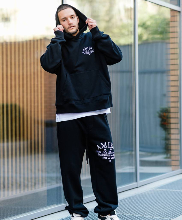 AMIRI - Black logo joggers PXMJP001 - shop with Estonia delivery