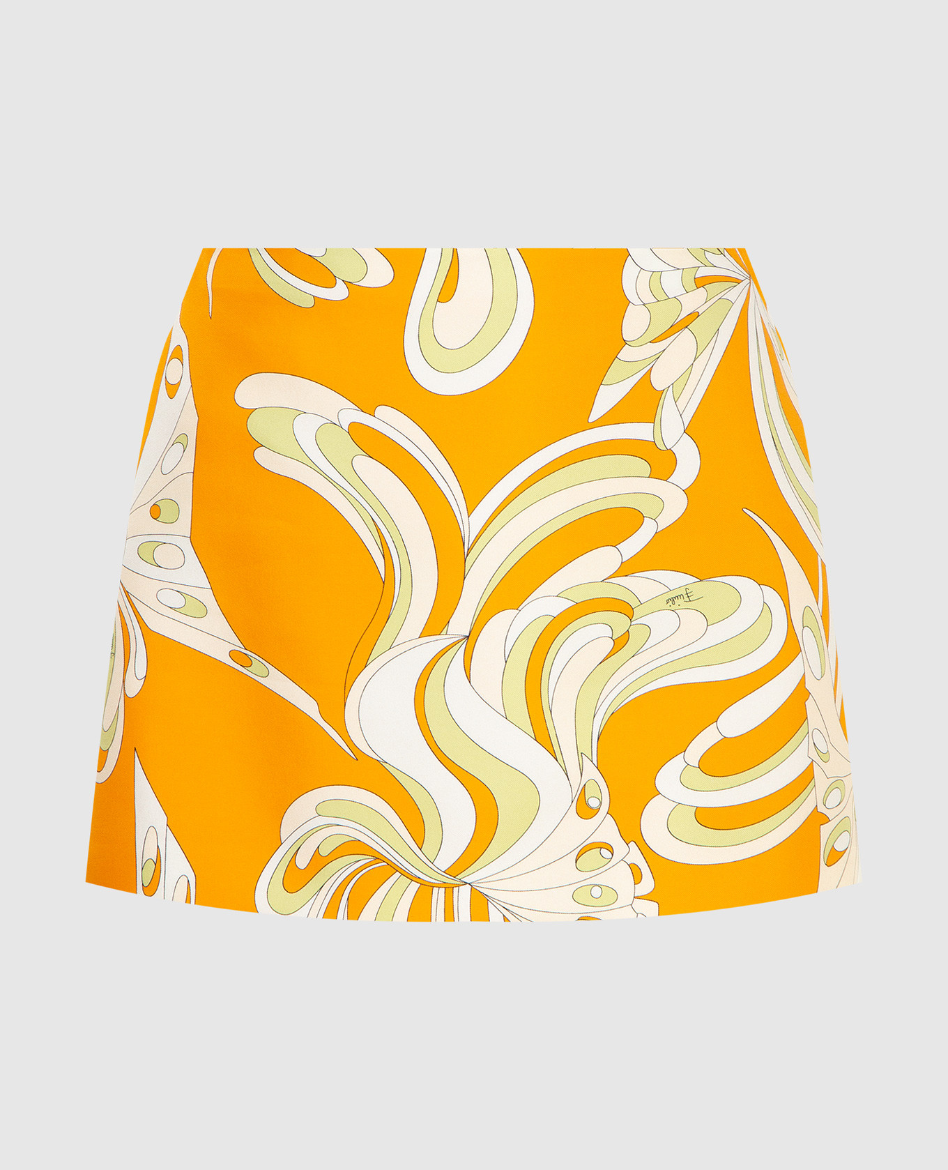 

Silk mini skirt in Farfalle print EMILIO PUCCI, Orange