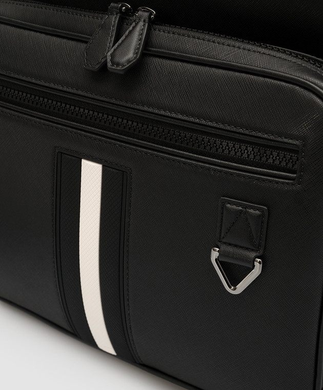 Bally - Black leather Mavrick backpack with logo 60233425879