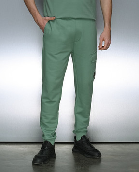 C.P. Company Green logo joggers MSP017A005086W