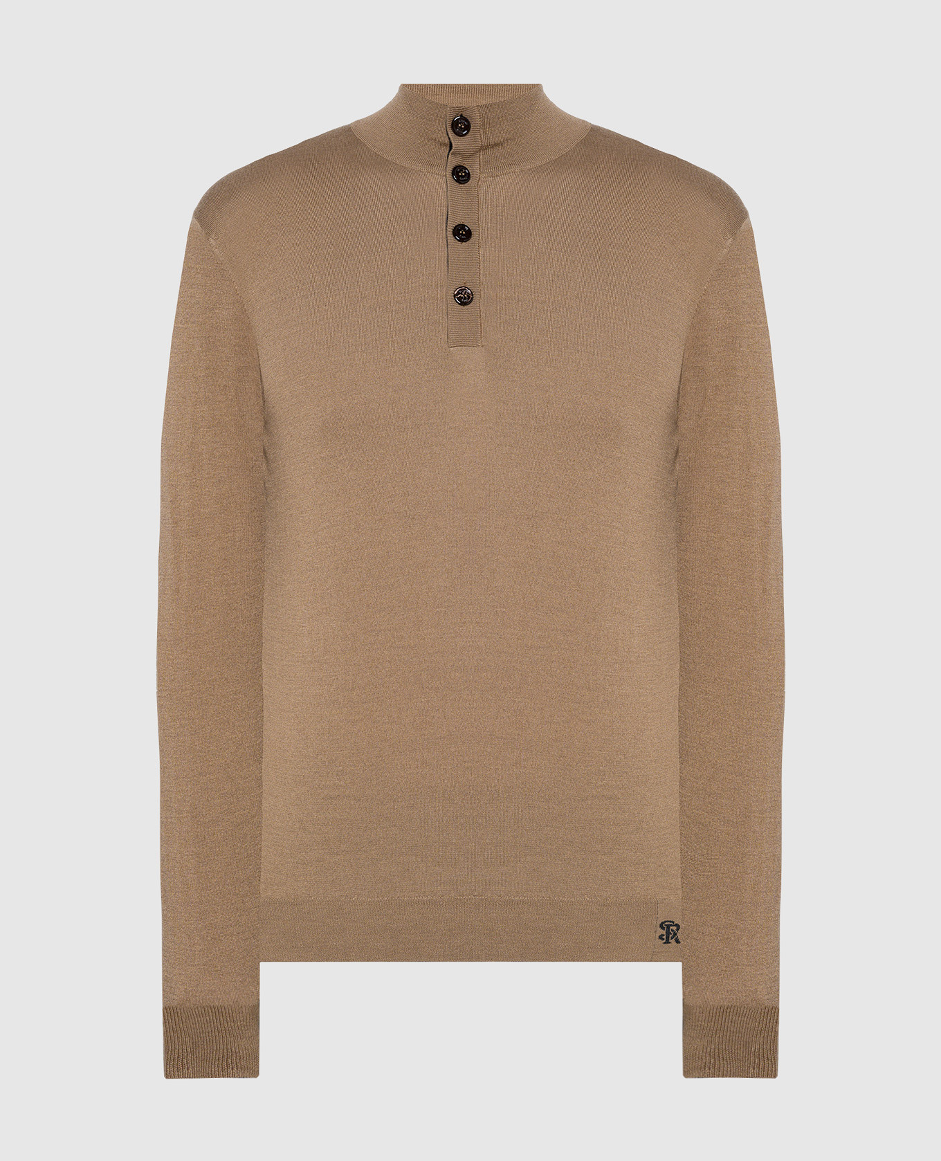 

Brown logo jumper in wool, silk and cashmere Stefano Ricci